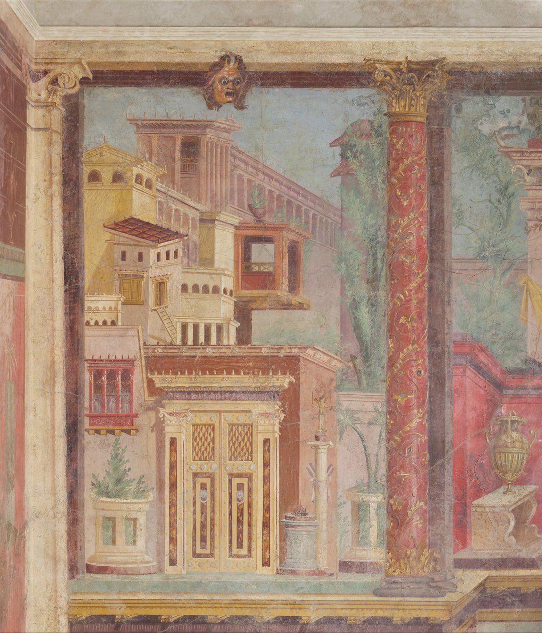 Väggmålning från kupén av en villa i Boscoreale, c.50-40 f.Kr. av Roman Republican Period