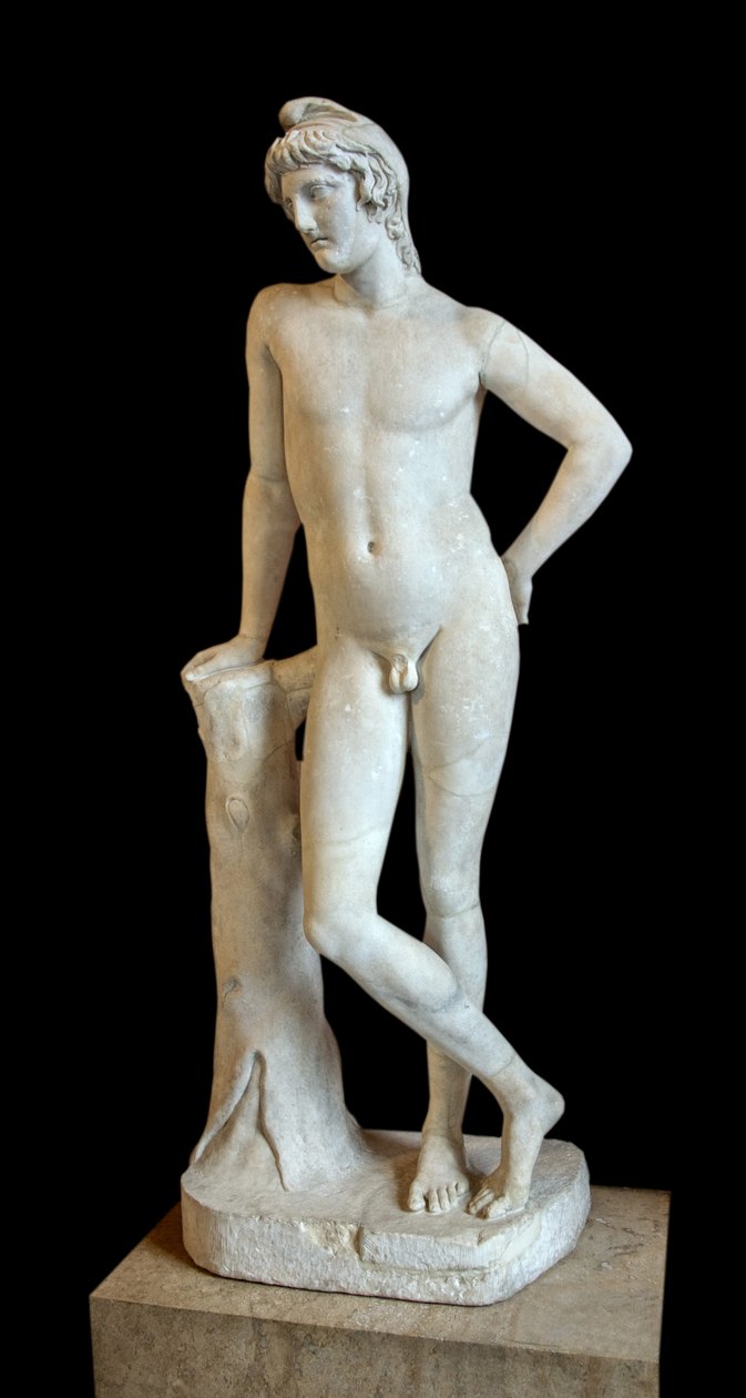 Art Grece Paris kallas Paris de Lansdowne, början av 2: a århundradet AD, marmor av Roman Roman