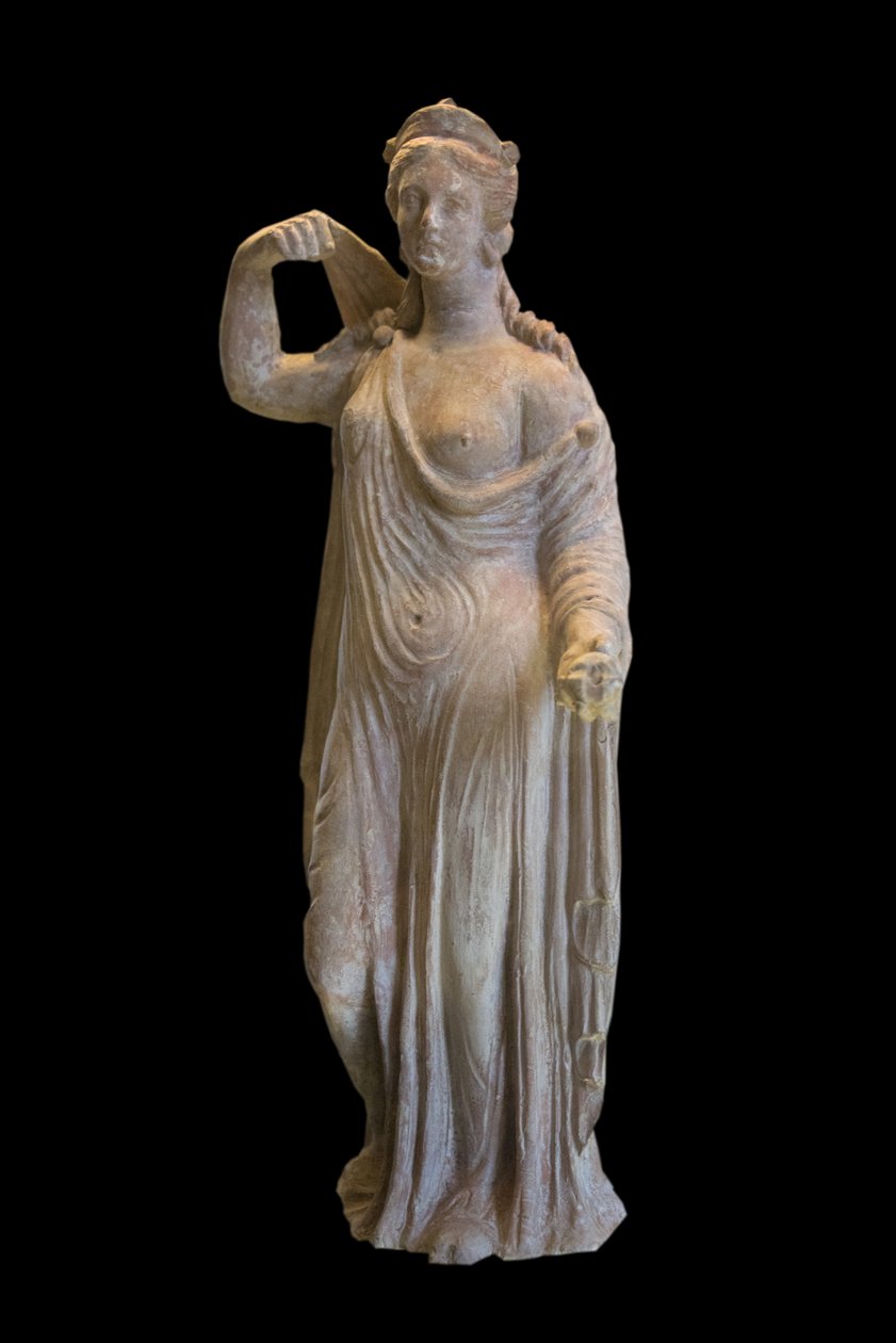 Art Grekland Afrodite av Genitrix-typ (1:a århundradet e.Kr.) terrakotta av Roman Roman