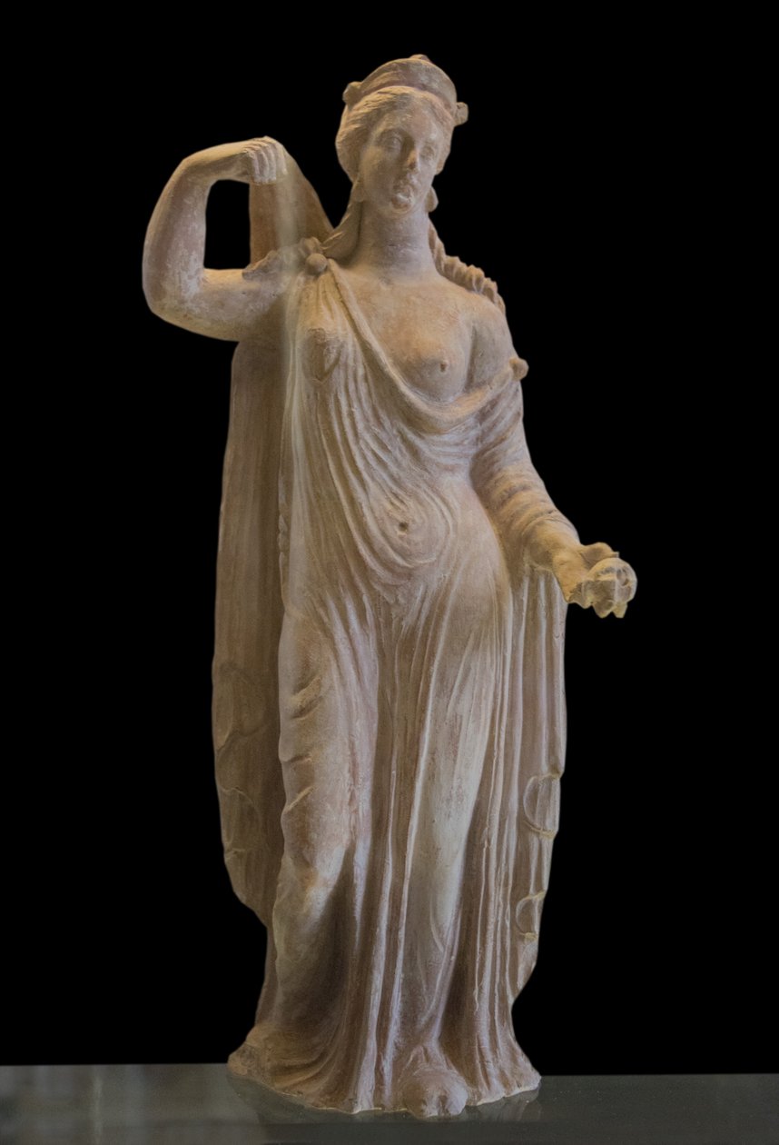 Art Grekland Afrodite av Genitrix-typ (1:a århundradet e.Kr.) terrakotta av Roman Roman