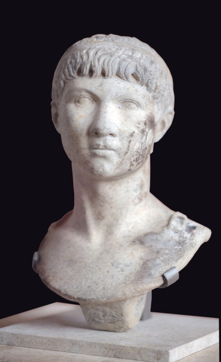 Art Rom byst av Ptolemaios av Mauretanien (10 f.Kr. - 40 e.Kr.) marmor av Roman Roman