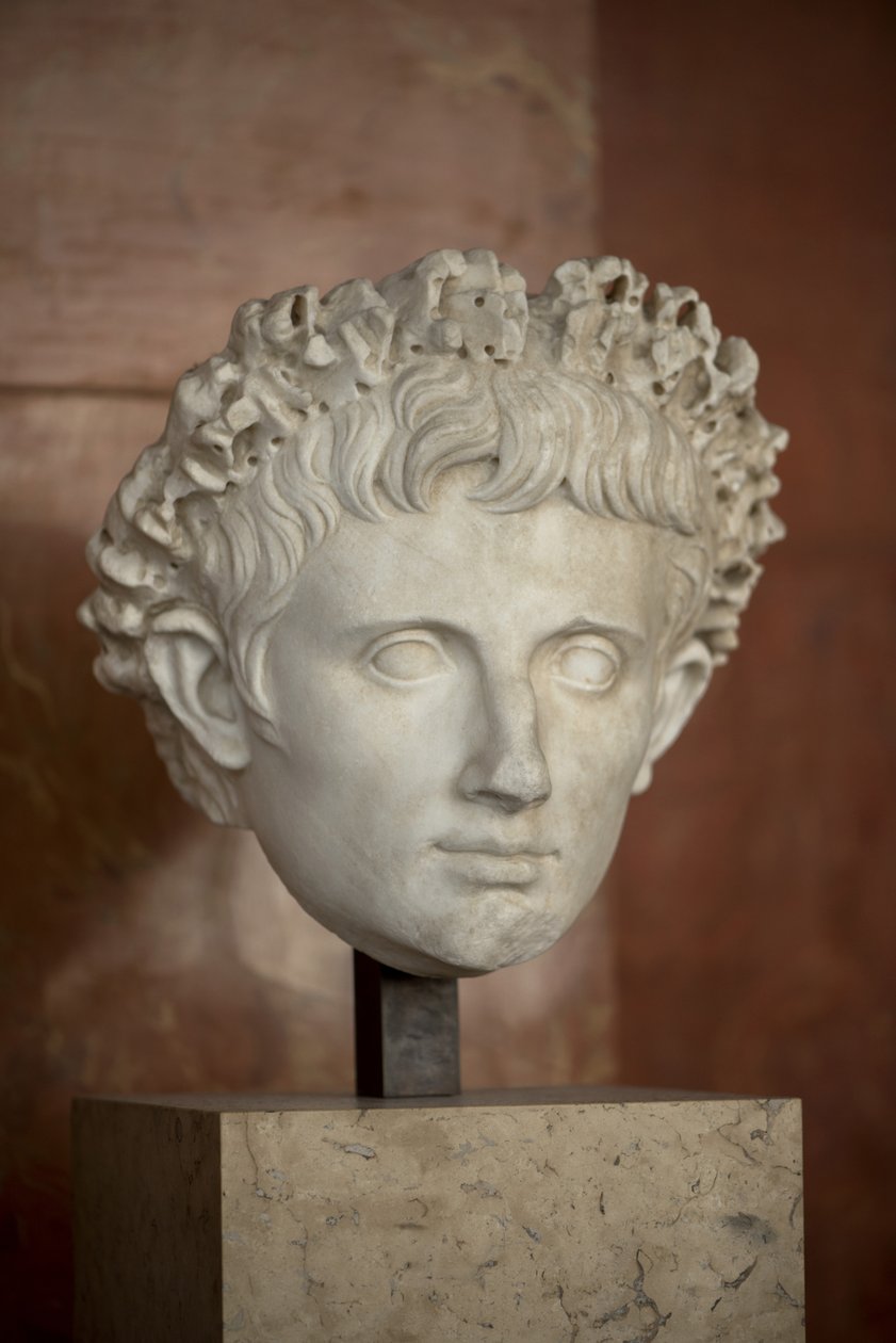 Art Rome Chef för kejsar Augustus (63 f.Kr. - 14 e.Kr.) marmor av Roman Roman