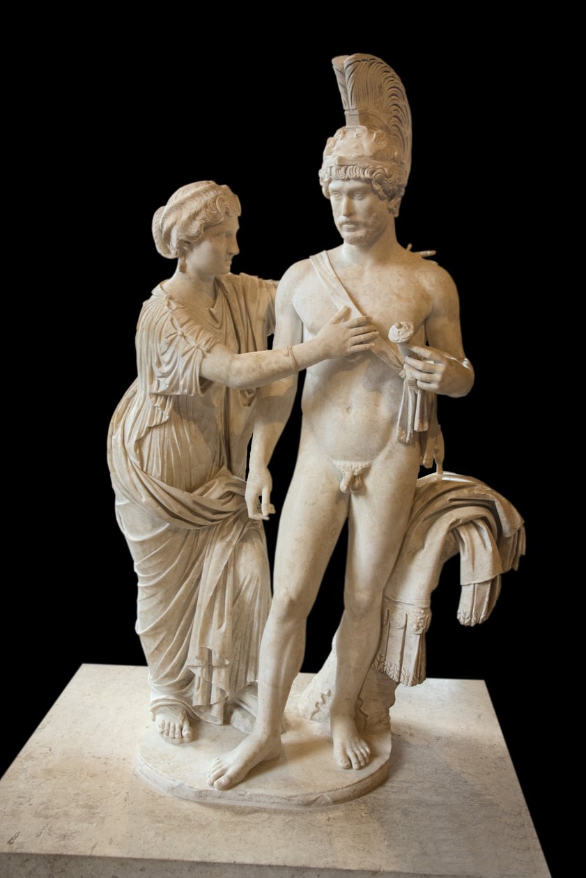 Art Rome kejserliga par i mars och Venus (mellan 120 och 140 e.Kr.) marmorskulptur av Roman Roman