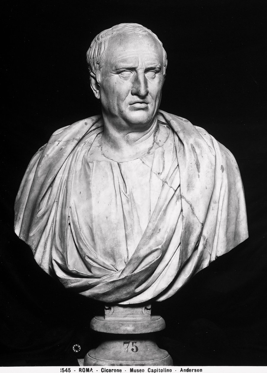 Byst av Marcus Tullius Cicero (marmor) av Roman Roman