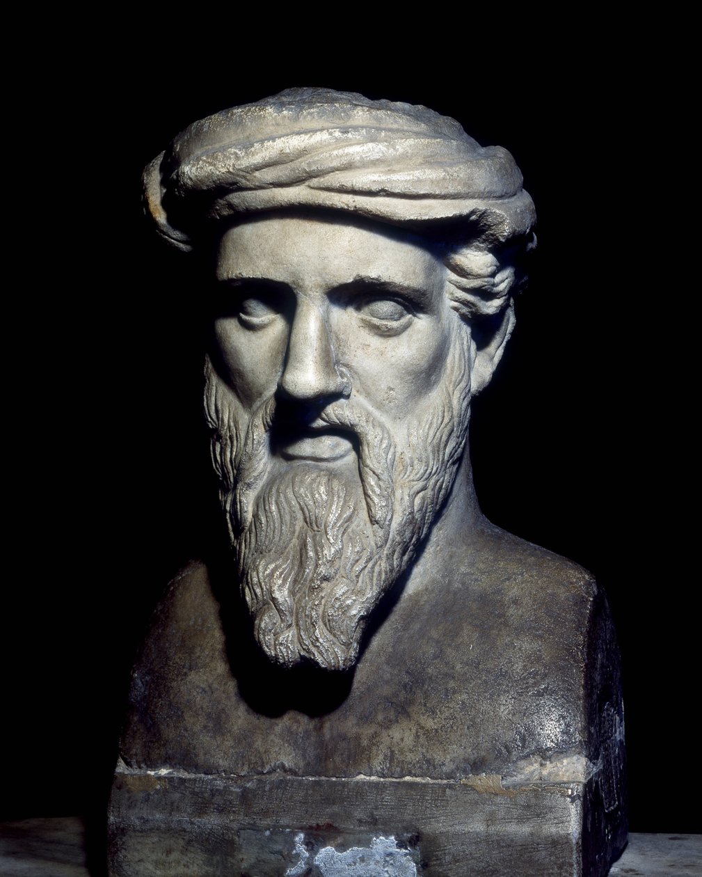 Byst av Pythagoras (6:e f.Kr.), Capitolini-museet, Rom. av Roman Roman