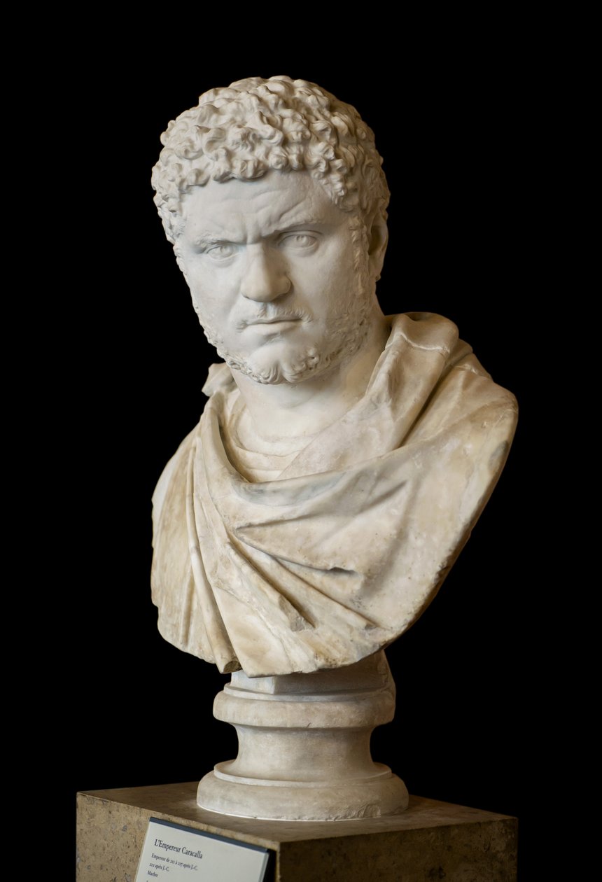 Caracalla (188 - 217 e.Kr.) romersk marmorkonst av Roman Roman