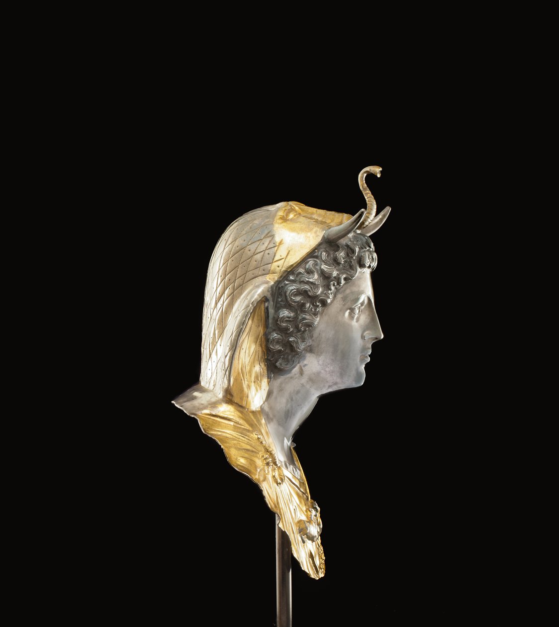 Emblemet för Cleopatra Selene, ca. sent 1:a århundradet f.Kr.-tidigt 1:a århundradet e.Kr. (paketförgyllt och silver) av Roman Roman