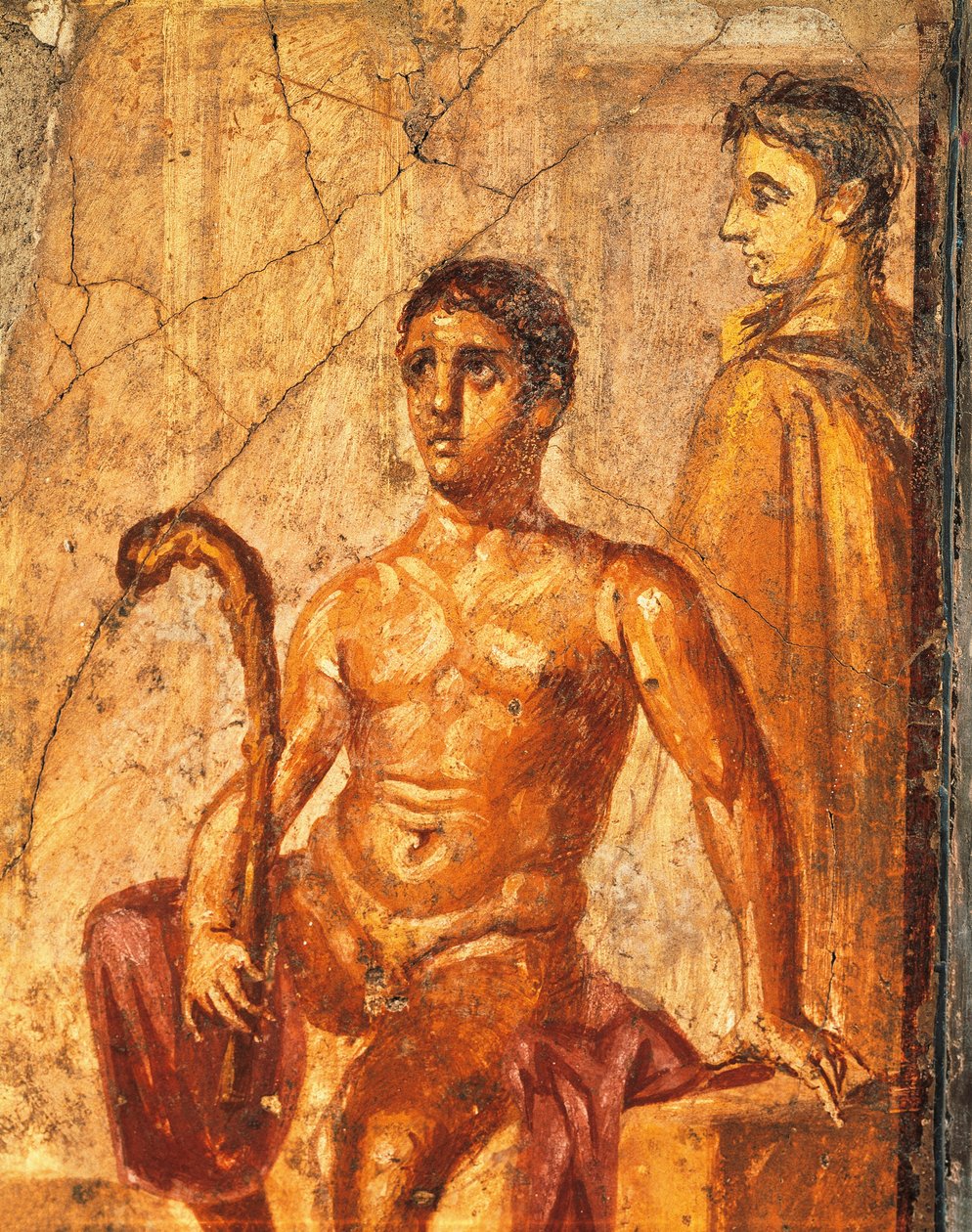 Fresk föreställande Selene och Endymion, från House of Centenary, Pompeji, Kampanien, Italien av Roman Roman