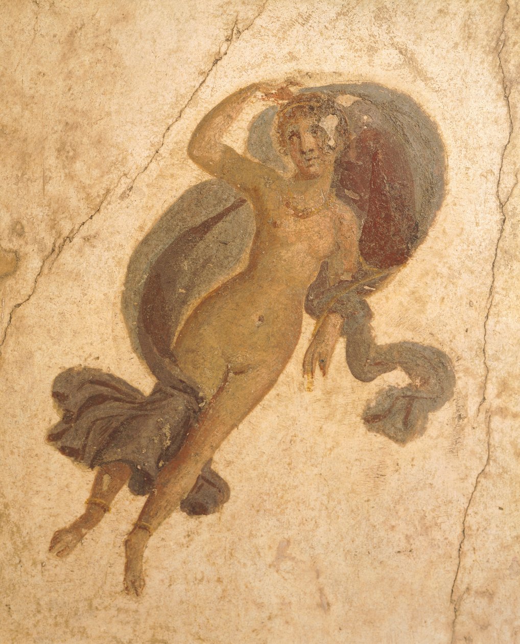 Fresk föreställande våren, från House of Lovers, Pompeji, Kampanien, romersk civilisation av Roman Roman