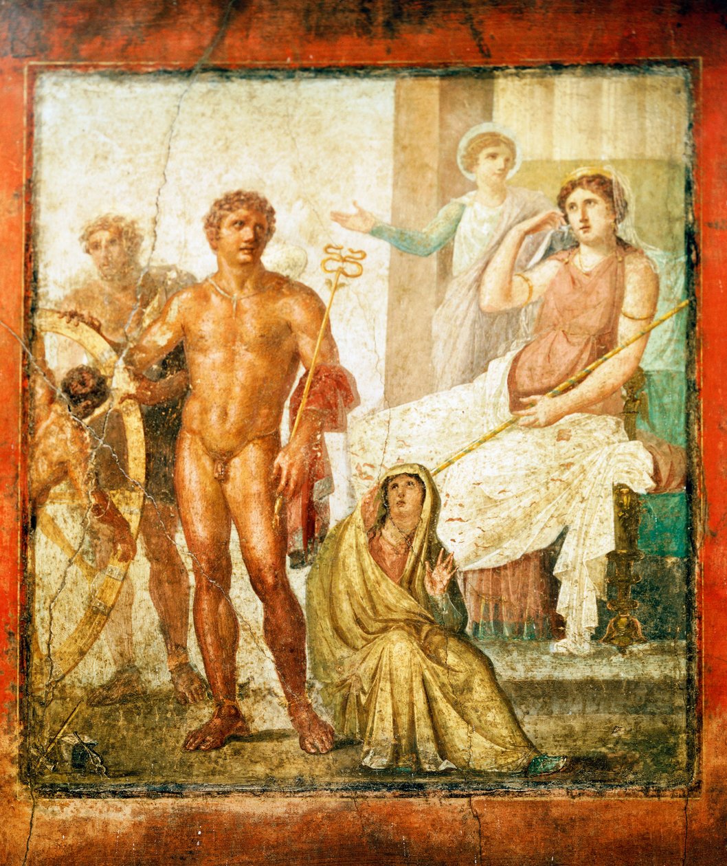 Fresk föreställande Tortyr av Issone, från House of Vettii, Pompeji, Kampanien av Roman Roman