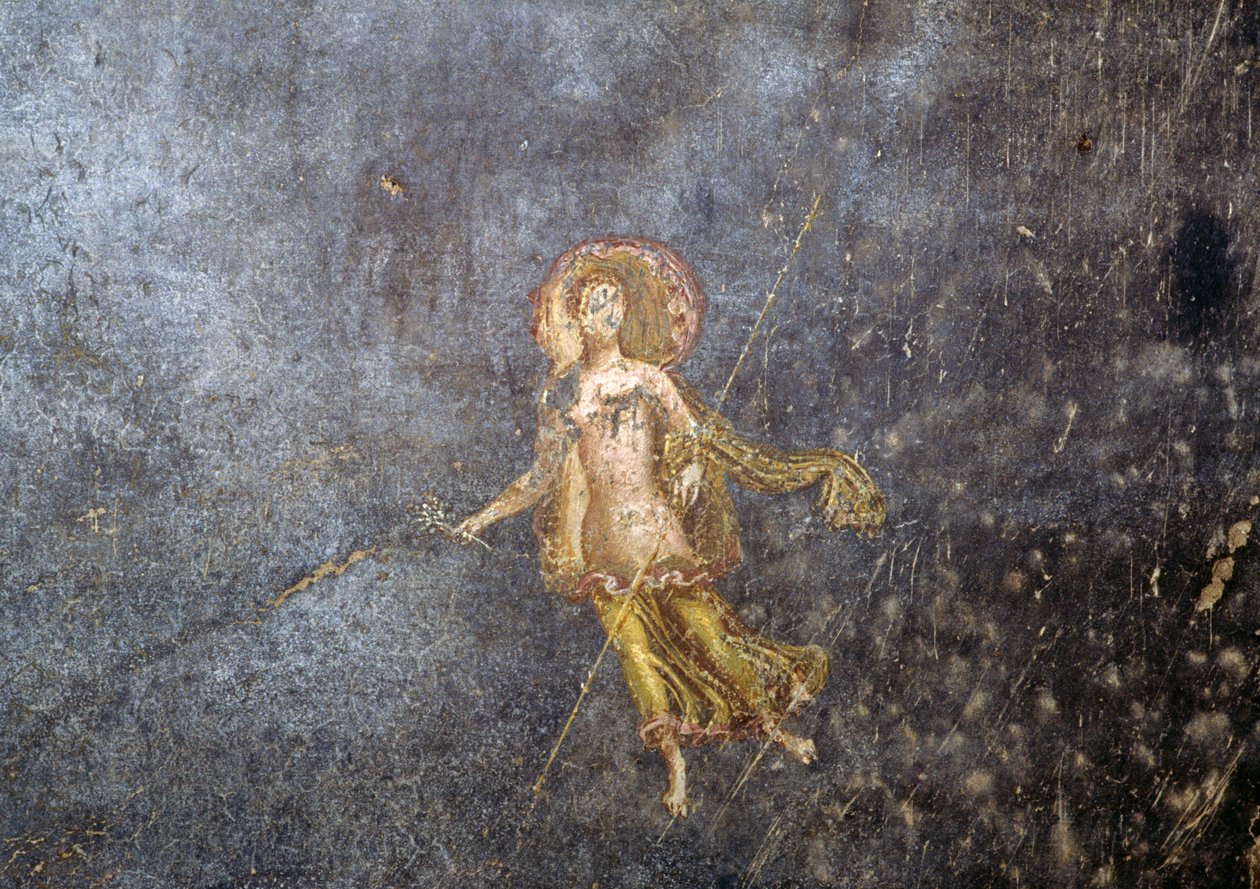 Fresk från House of Menander, Pompeji (UNESCOs världsarvslista av Roman Roman