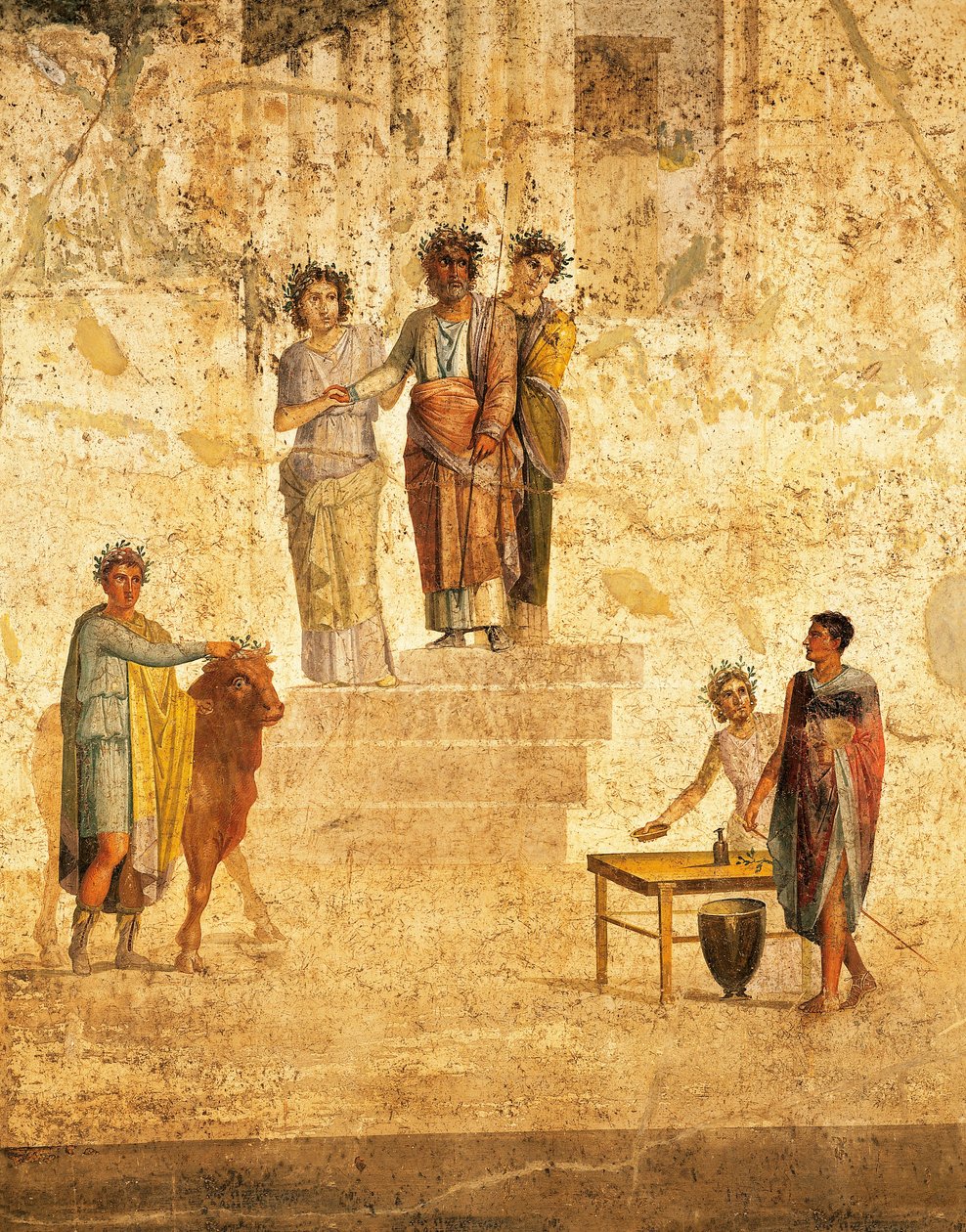 Fresk som porträtterar Jason och Pelias från Pompeji av Roman Roman