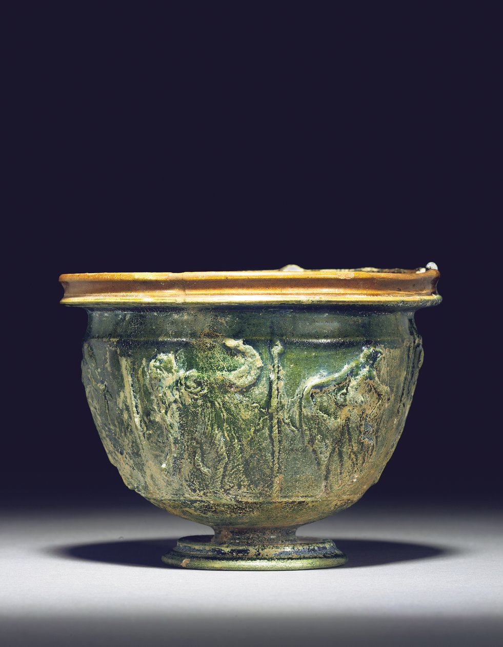Bägare, sent 1:a århundradet f.Kr. - tidigt 1:a århundradet e.Kr. (blyglaserad keramik) av Roman Roman