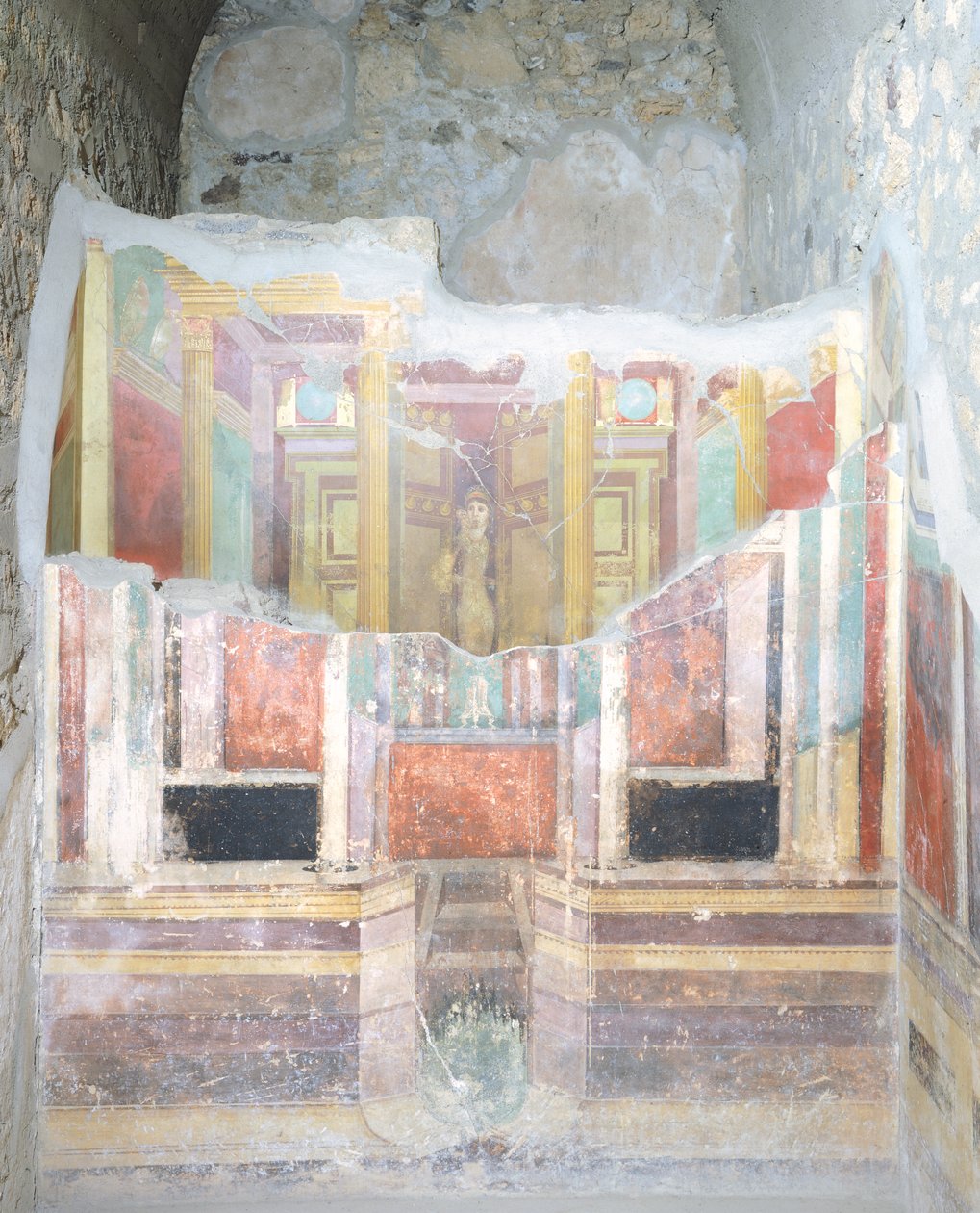 Inuti House of Fabius Rufus, Pompeji, Kampanien, romersk civilisation av Roman Roman