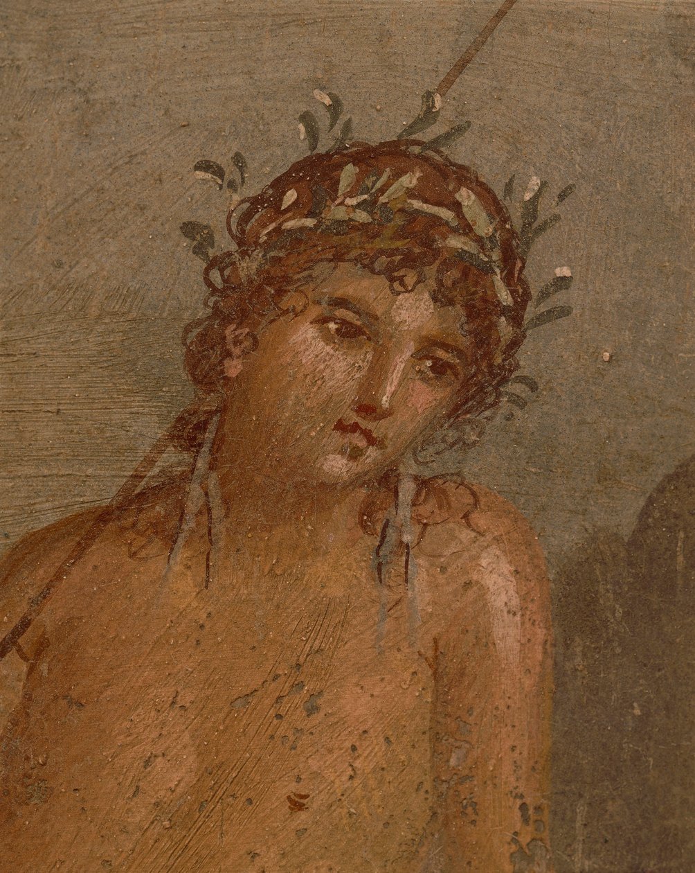 Italien, regionen Kampanien, Neapelprovinsen, Pompeji, Marco Lucrezios hus Frontone fresk föreställande Narcissus vid damm av Roman Roman