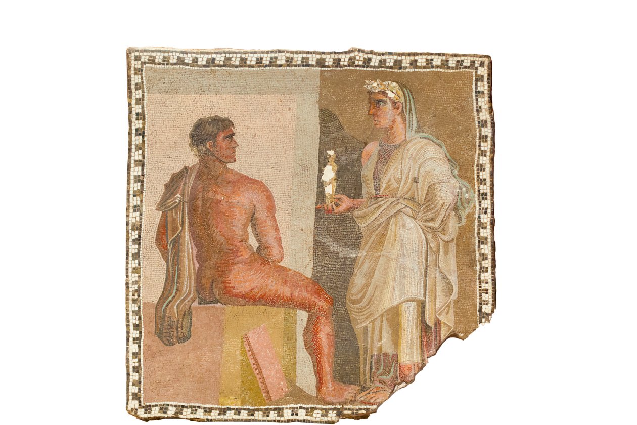 Mosaik med Orestes och Iphigenia (mosaik) av Roman Roman