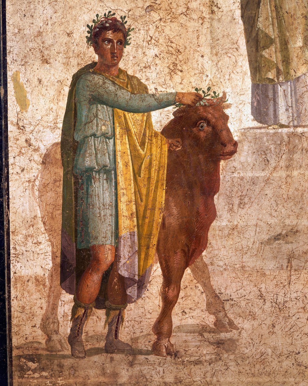 Romersk civilisation, fresk som porträtterar Jason och Pelias. Från Pompeji av Roman Roman