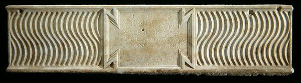 Sarkofag, sent 2:a-3:e århundradet e.Kr. (marmor) (se även 241411) av Roman Roman