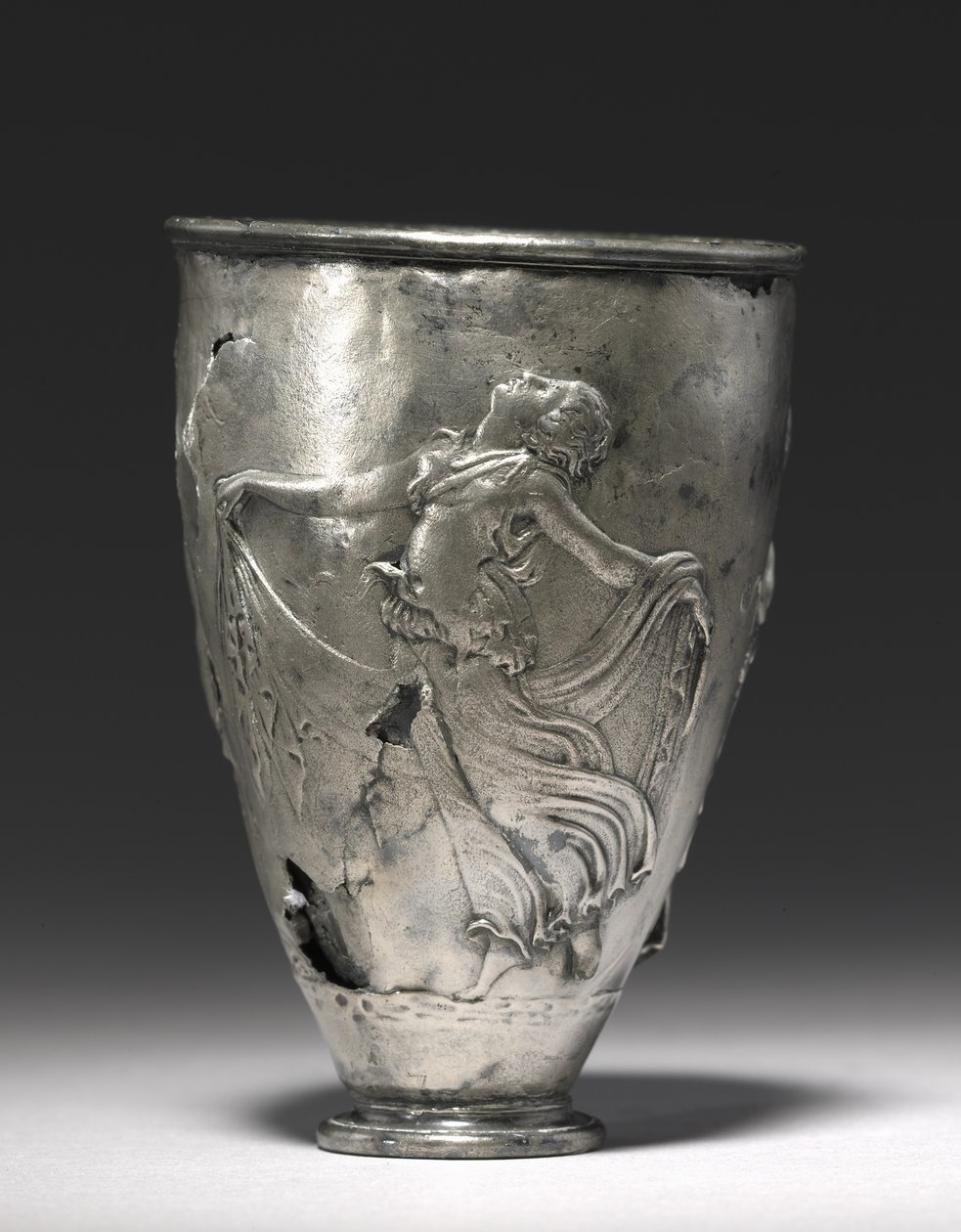 The Vicarello Goblet, Vicarello, Augustan Period (silver) av Roman Roman
