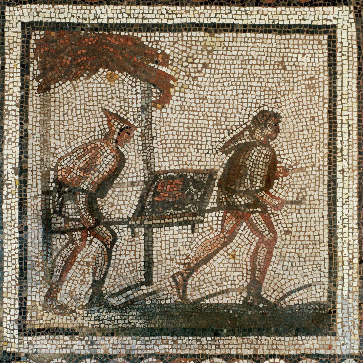 Transport av gödsel (mosaik) av Roman Roman