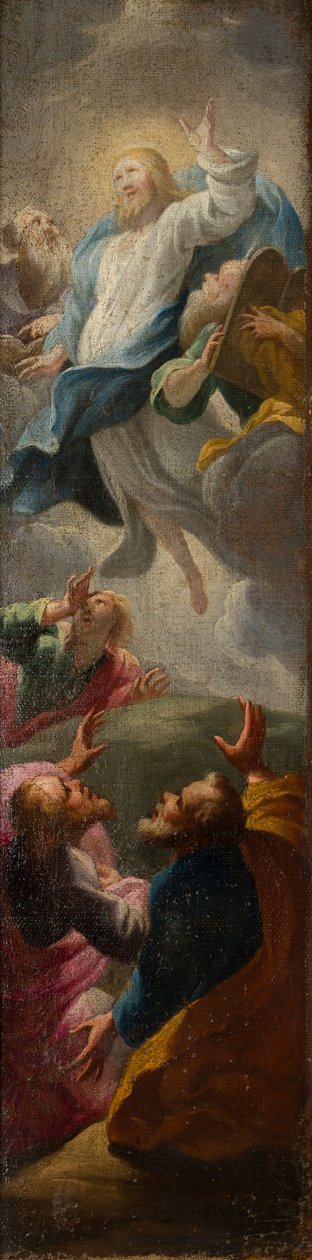 Kristus visar sig för sina lärjungar, ca 1650-1750 (olja på duk) av Roman School