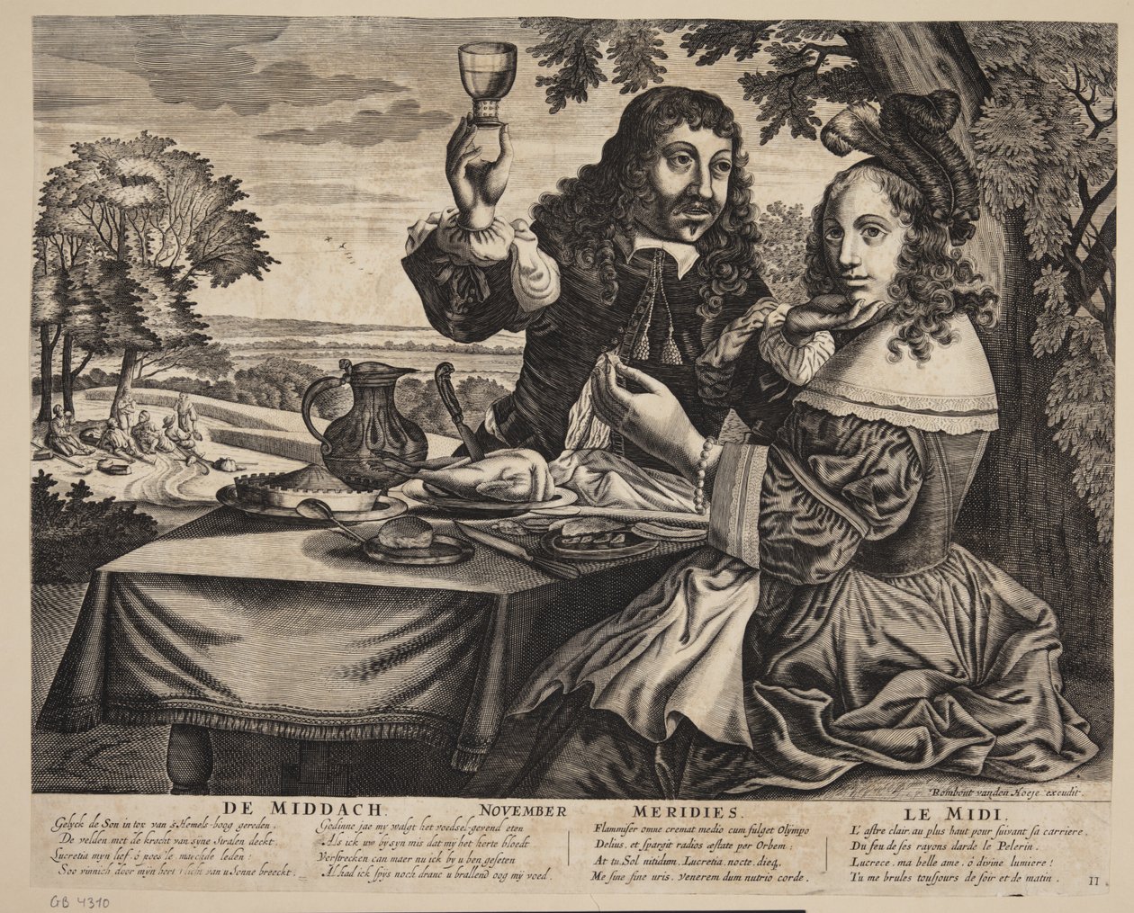 Middag (The middach - Meredies - Le midi) av Rombout Van den Hoeye