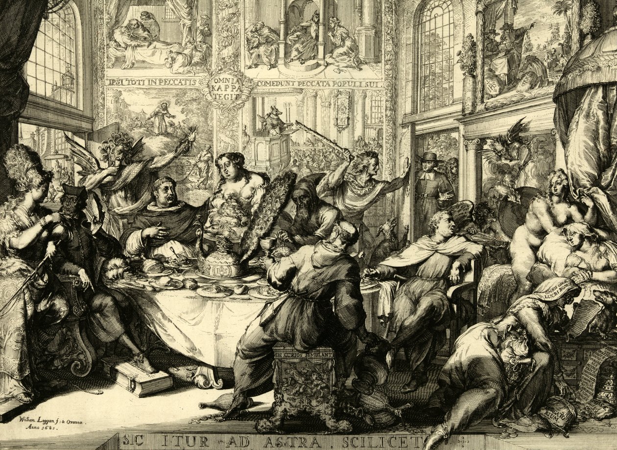 Så det går till stjärnorna, nämligen 1681 av Romeyn de (after) Hooghe