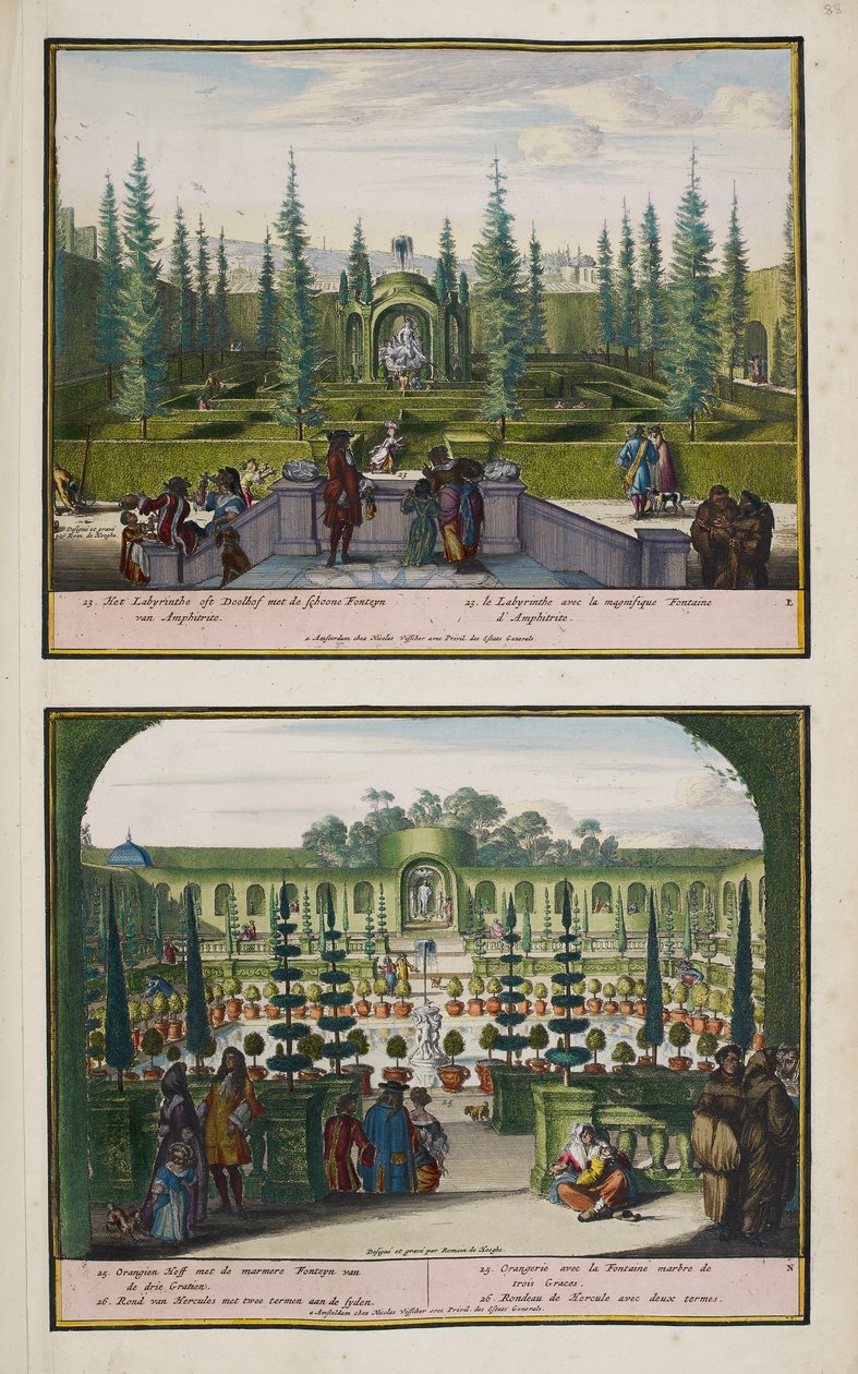 The Park at Enghien, c.1685, illustration från en 