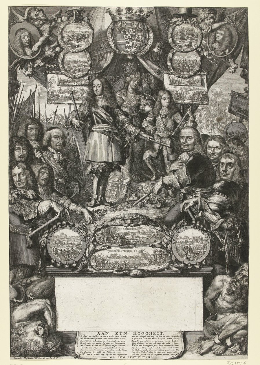 Allegori över Vilhelm III:s segrar 1673 av Romeyn de Hooghe