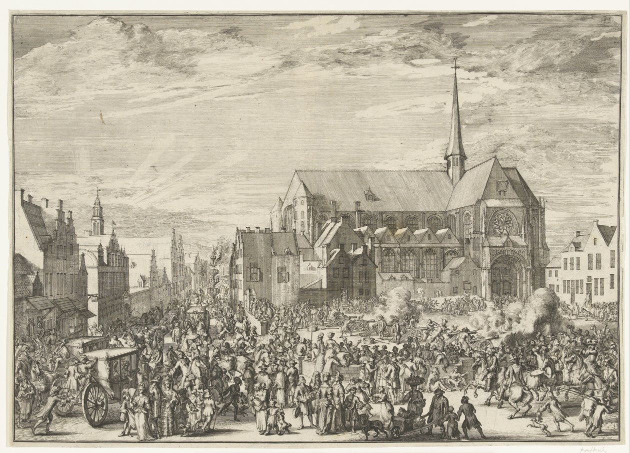 Leopold I:s intåg i Bryssel, 1686 Leopold I:s intåg i Bryssel efter att ha besegrat turkarna, 1686 (serietitel) av Romeyn de Hooghe