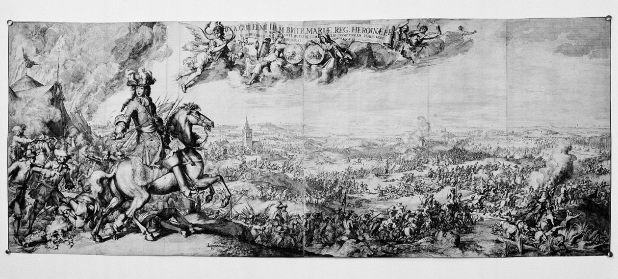 Kung William III i slaget vid Boyne, 1 juli 1690 av Romeyn de Hooghe