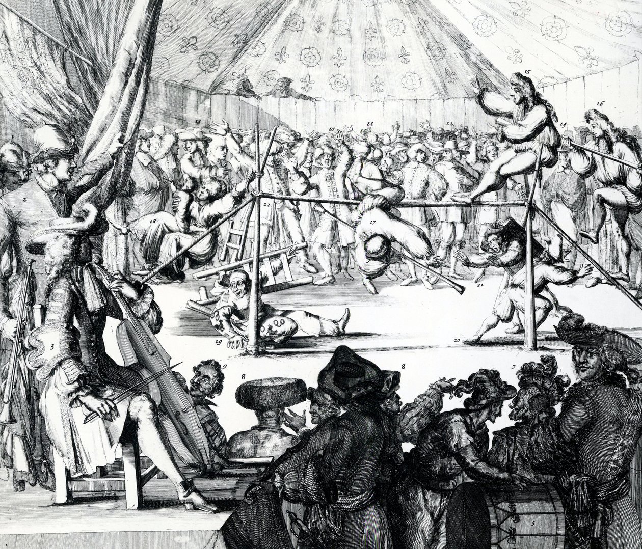 Lön som faller, 1697 av Romeyn de Hooghe