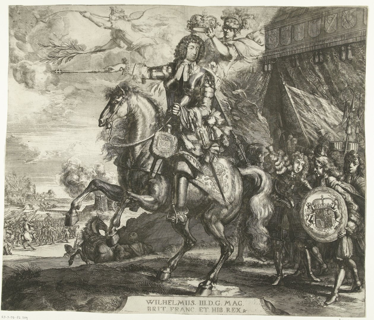 Ridsporträtt av Vilhelm III, Prins av Orange av Romeyn de Hooghe