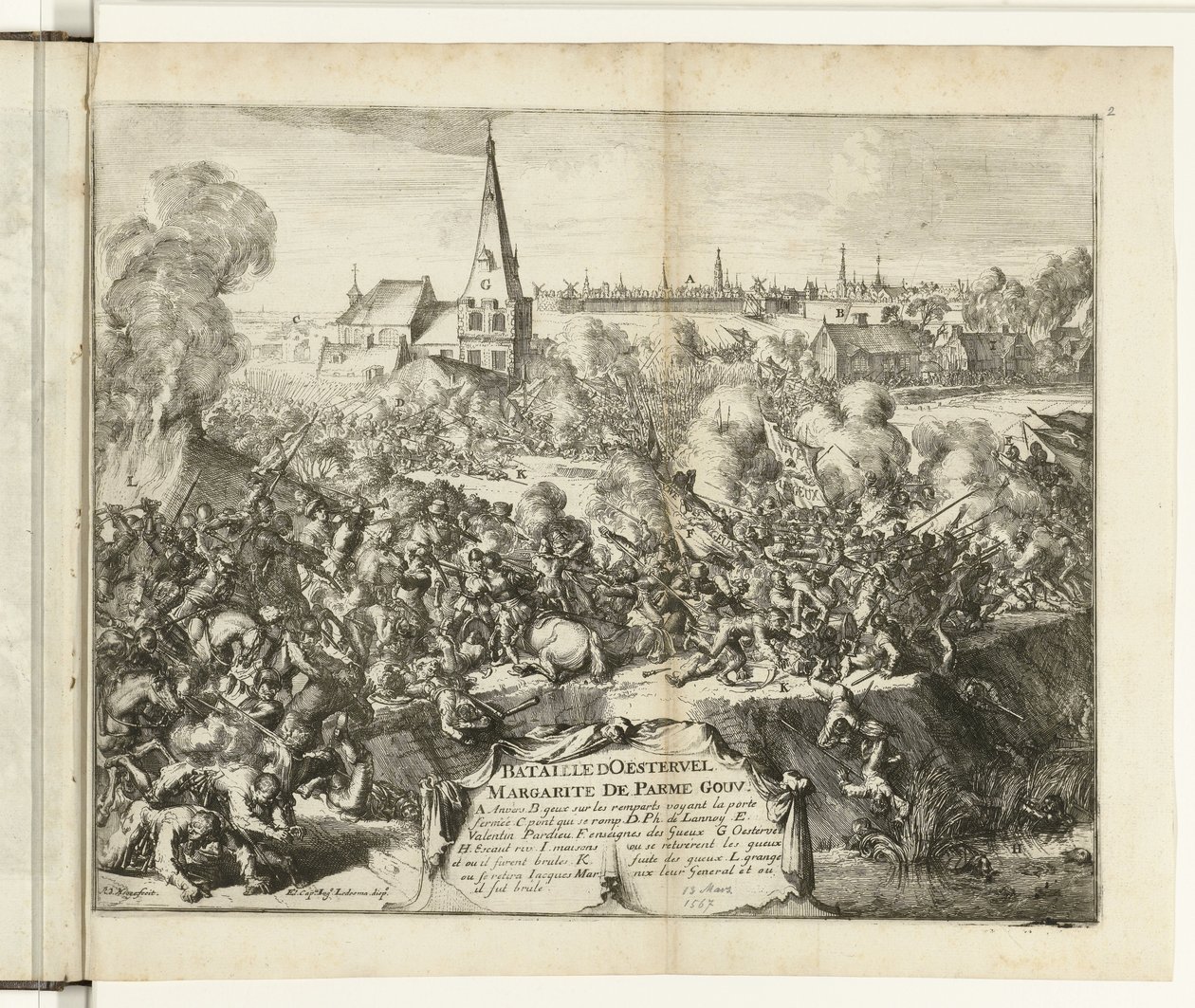 Slaget vid Oosterweel, 1567 Bataille d