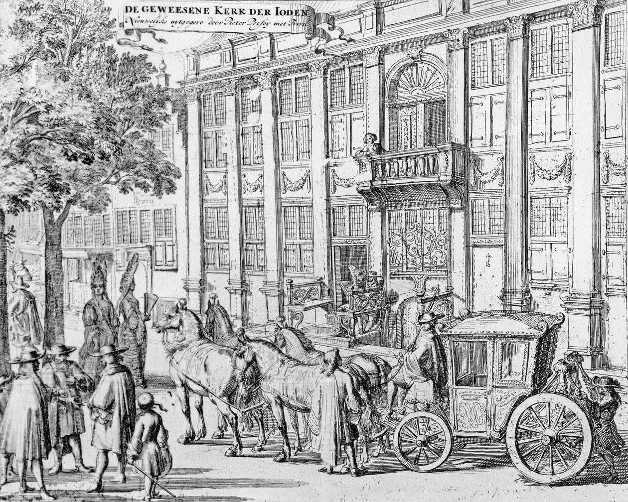 Den tidigare judarnas kyrka, ca 1700 av Romeyn de Hooghe