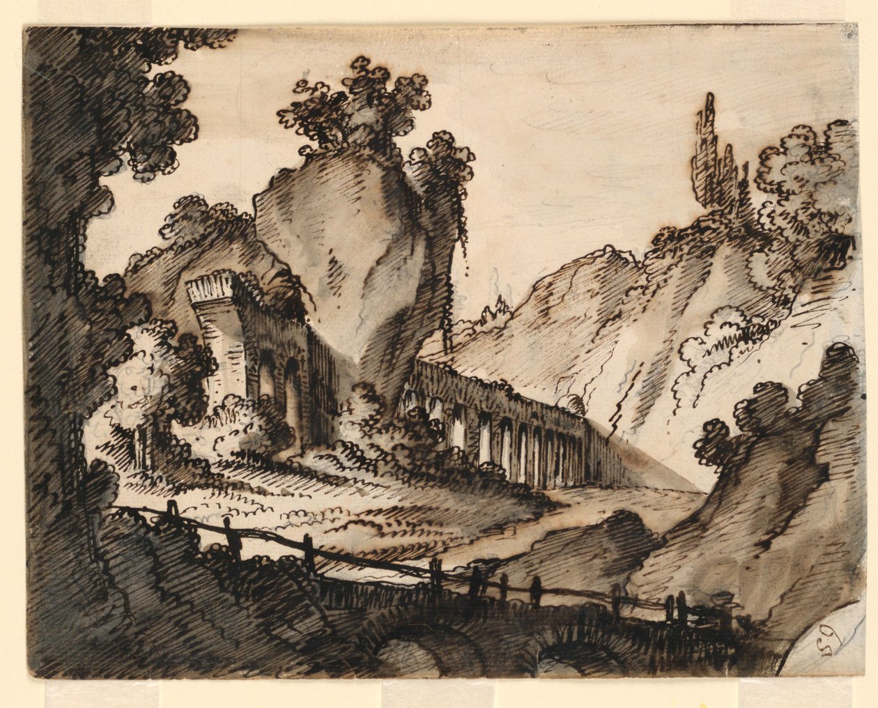 Scenografi, akvedukt av Romolo Achille Liverani