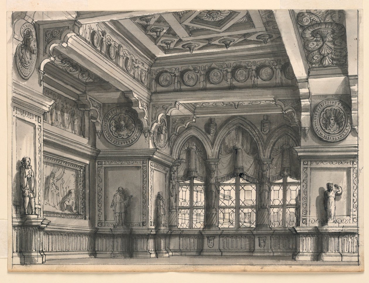 Scenografi, Gotiskt rum av Romolo Achille Liverani