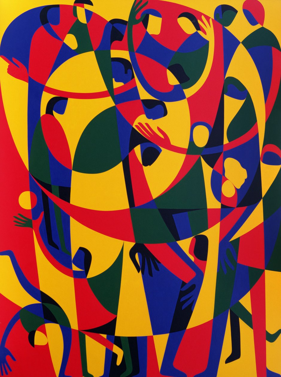 Live Adventurously, 1998 (akryl ombord) av Ron Waddams