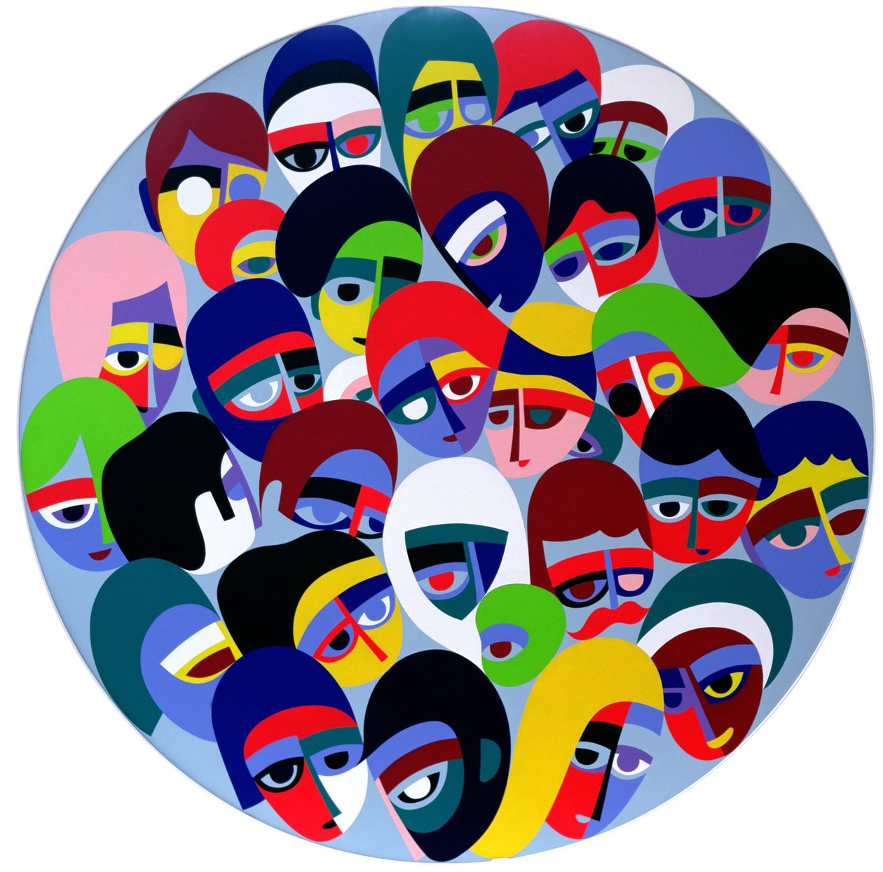 We the Peoples... 1984 (akryl ombord) av Ron Waddams