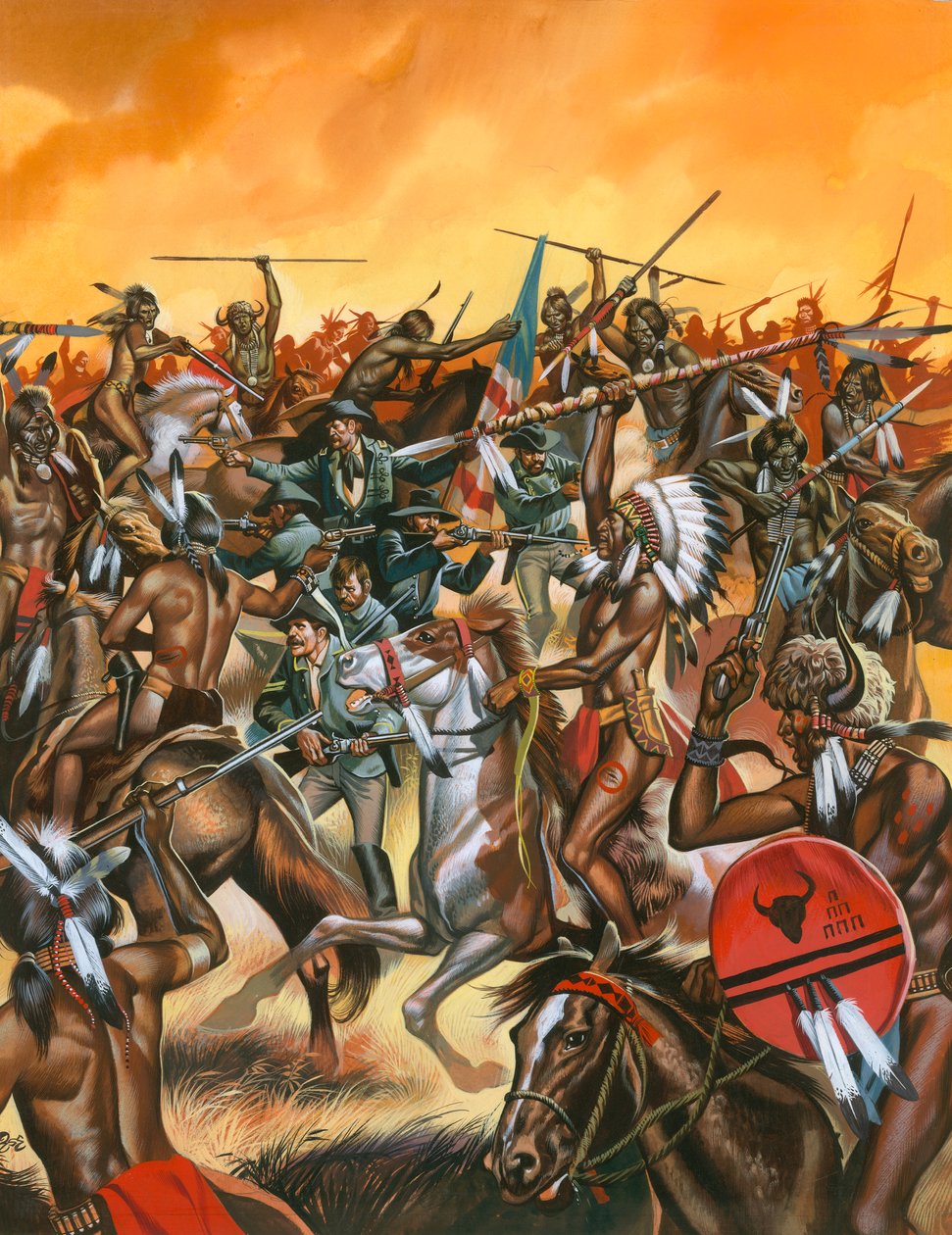 Slaget vid Little Bighorn av Ron Embleton