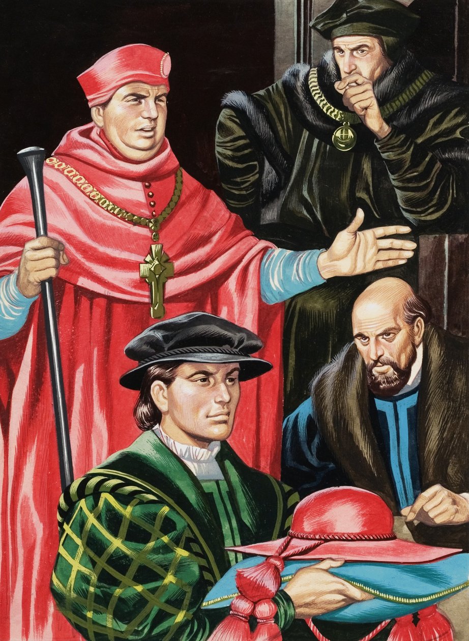 Kardinal Wolsey och Sir Thomas More av Ron Embleton