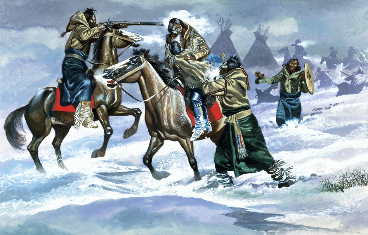 Indianer i snön av Ron Embleton