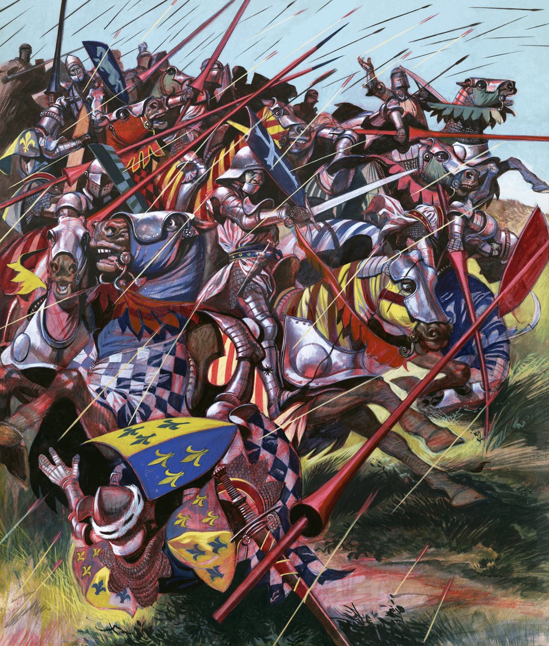 In i striden: Agincourt - den omöjliga segern av Ron Embleton