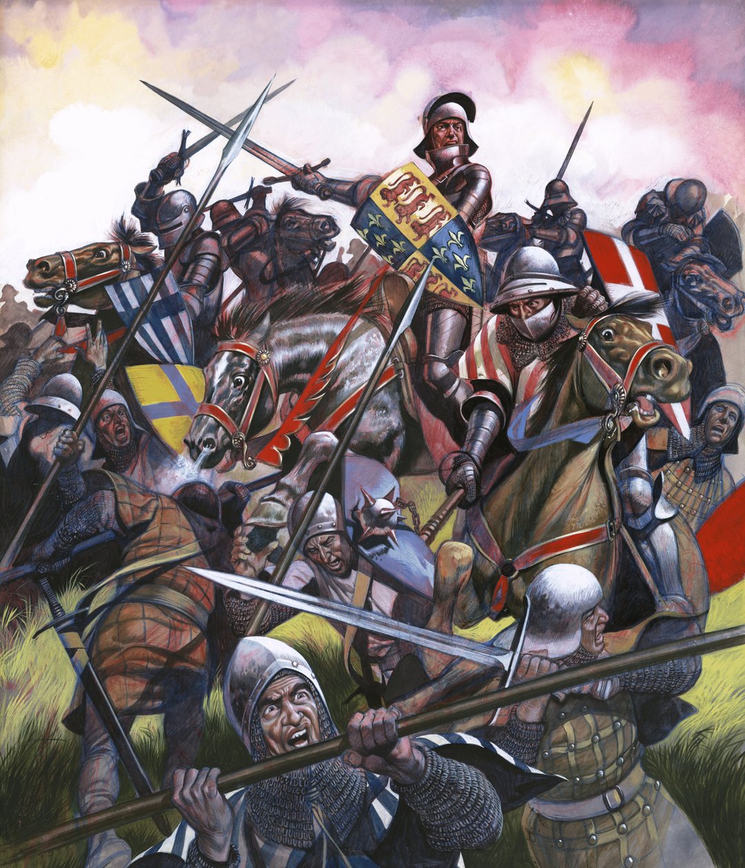 In i striden: De kämpade för Englands krona. Slaget vid Bosworth av Ron Embleton