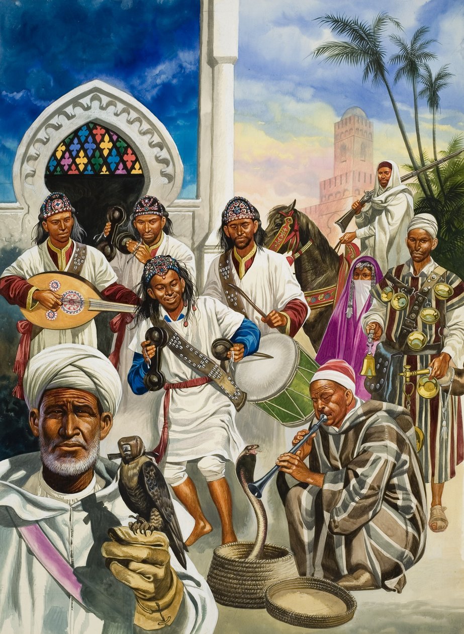 Marrakesh (gouache på papper) av Ron Embleton