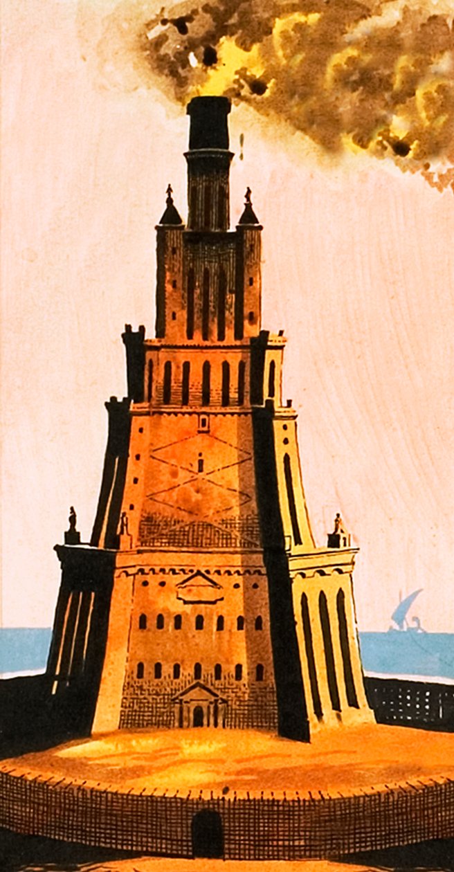 Pharos Ljus uppfunnet av Ptolemaios av Ron Embleton