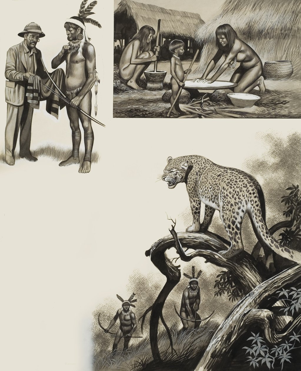 The Chavante (gouache på papper) av Ron Embleton