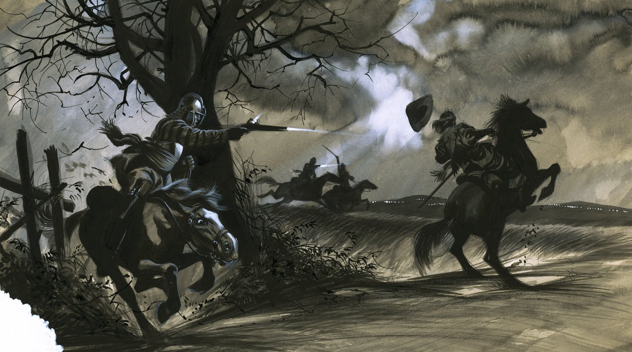 Bonden som styrde England, Död och ära på heden av Ron Embleton