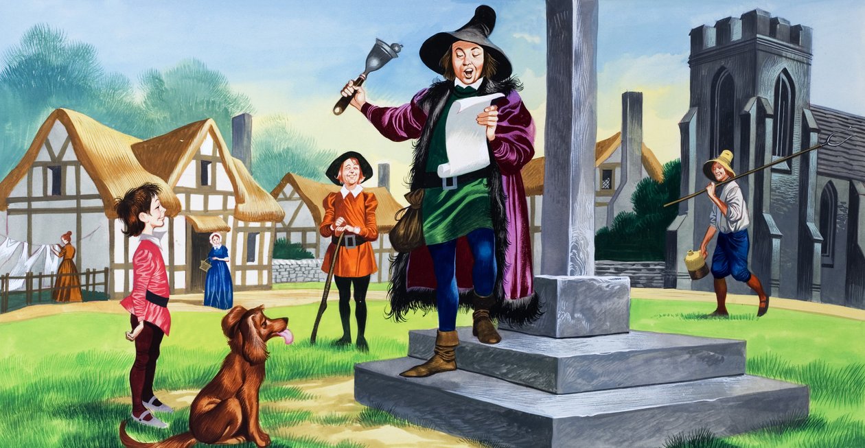 De magiska äpplena (gouache på papper) av Ron Embleton
