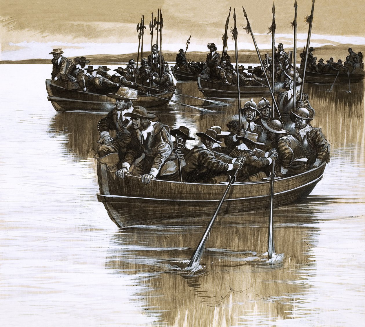 Skottarna och irländarna trotsar Cromwell av Ron Embleton